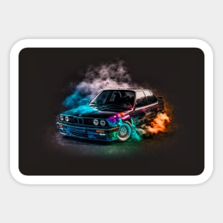 Rainbow Splash BMW 3 Sticker